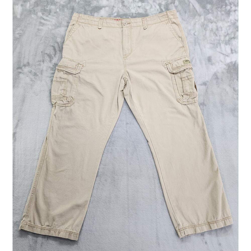 Union Bay Pants Mens 42X30 Tan Survivor Cargo Pockets Cotton‎ Outdoors Workwear